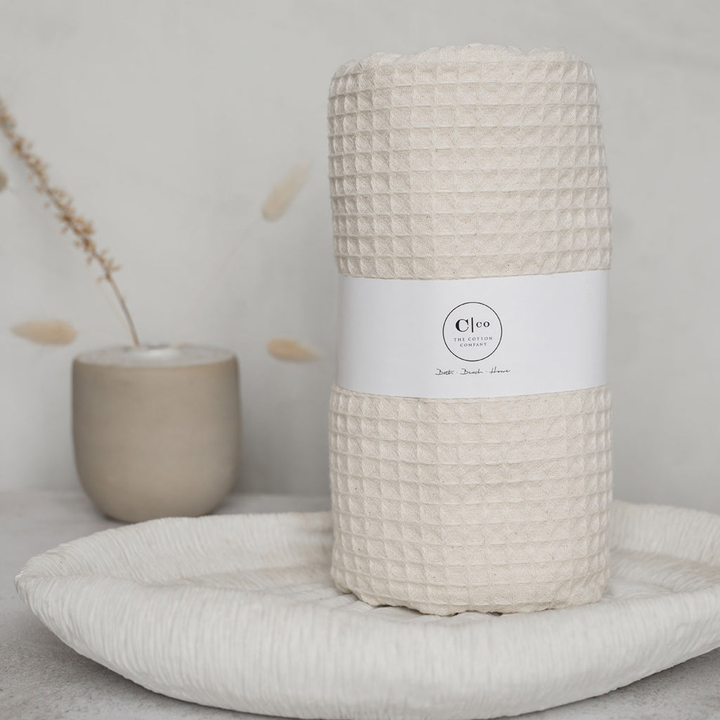 Natural - Waffle Weave Hand Towel – Frannie's Market